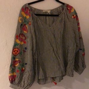 Anthropologie Boho Top Size M